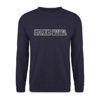 Hunde Mama - Unisex Pullover - Navy - Vorne - Alina (178cm) & Michal (187cm)