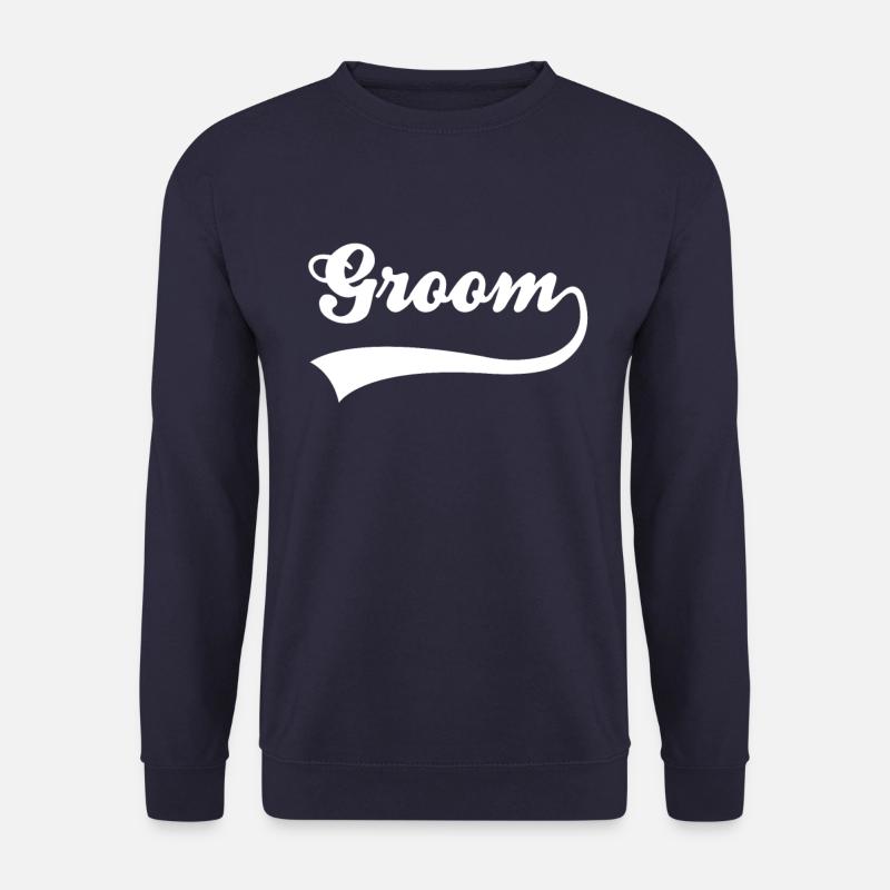 Lettrage du marié - Sweat-shirt Unisexe - marine