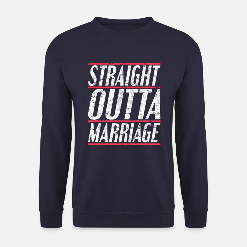 Scheidung Trennung Spruch - Unisex Pullover - Navy
