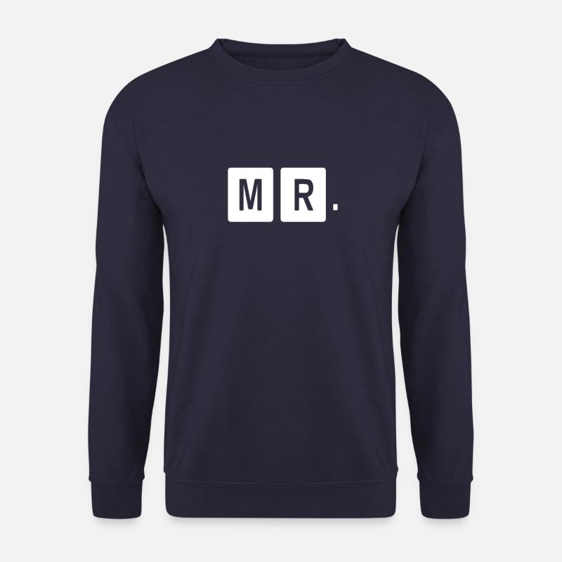 Mr Mrs Team Shirt - Unisex Sweatshirt - navy