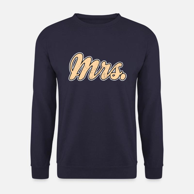 Mr Mrs Teamshirt - Unisex Pullover - Navy