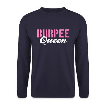 Burpee Queen - Sweat-shirt Unisexe - marine - Devant - Alina (178cm) & Michal (187cm)