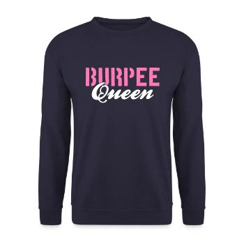 Burpee Queen - Unisex Sweatshirt - navy - Front - Alina (178cm) & Michal (187cm)