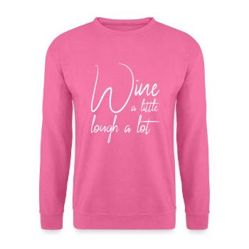 funny wine saying - Unisex Sweatshirt - pink - Front