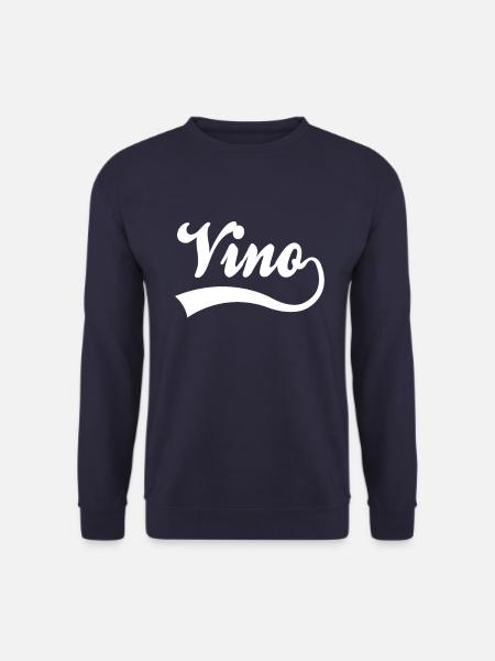 Wine Vino lettering - Unisex Sweatshirt - navy