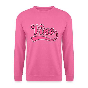 Wine Vino lettering - Unisex Sweatshirt - pink - Front