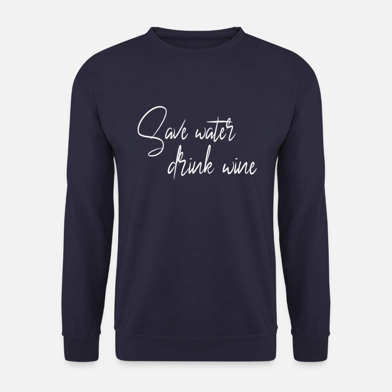 Wein Spruch - Unisex Pullover - Navy
