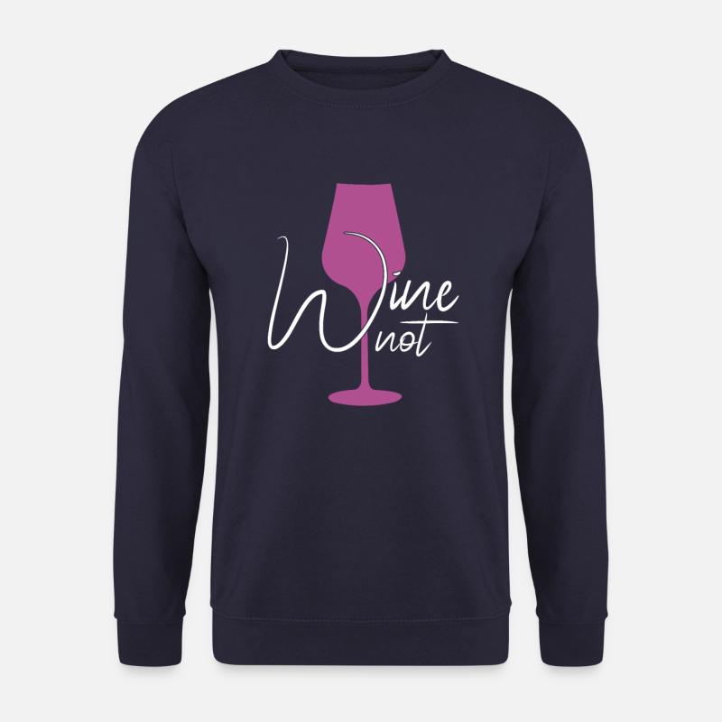 funny wine saying - Unisex Sweatshirt - navy