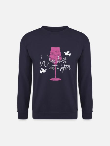 Viinin rauhan sanominen - Unisex svetaripaita - laivasto sininen