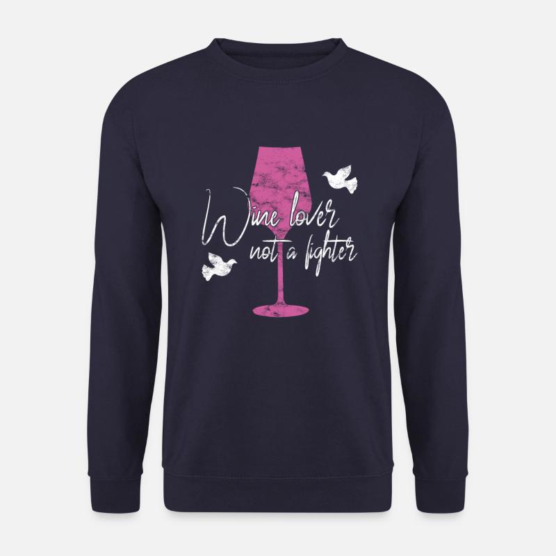 Wine Peace Saying - Unisex Sweatshirt - navy