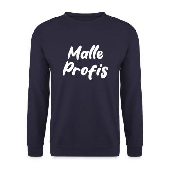 Malle Profis - Unisex Pullover - Navy - Vorne - Alina (178cm) & Michal (187cm)