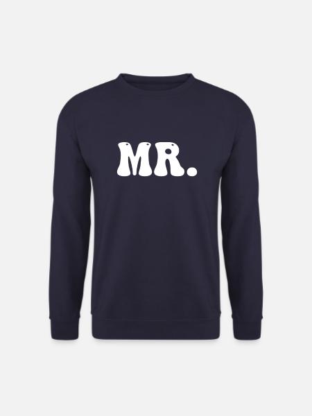 Mr. and Mrs. Partnerlook - Unisex Sweatshirt - navy
