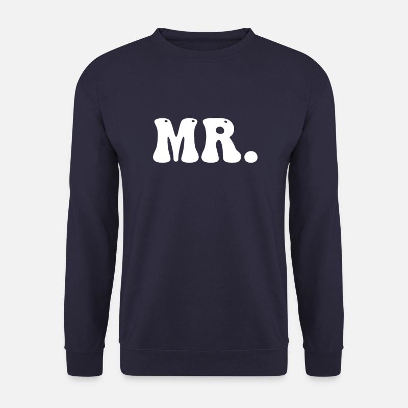 M. et Mme Partnerlook - Sweat-shirt Unisexe - marine