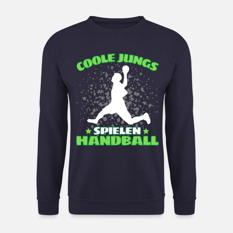 COOLE JUNGS SPIELEN HANDBALL Handballer - Unisex Pullover - Navy