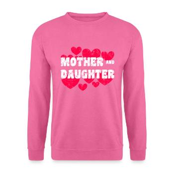 Mutter und Tochter - Unisex Pullover - Pink - Vorne