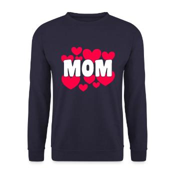 Maman Maman Maman Cadeau - Sweat-shirt Unisexe - marine - Devant - Alina (178cm) & Michal (187cm)