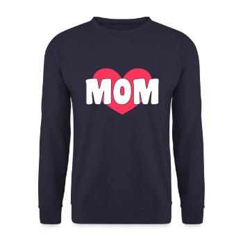 stolze Mama - Unisex Pullover - Navy - Vorne - Alina (178cm) & Michal (187cm)