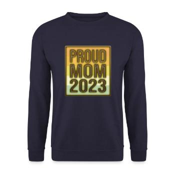 stolze Mama Retro 2023 - Unisex Pullover - Navy - Vorne - Alina (178cm) & Michal (187cm)