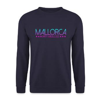 Mallorca Party Mädels - Unisex Pullover - Navy - Vorne - Alina (178cm) & Michal (187cm)