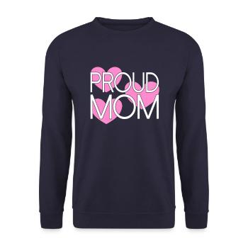 stolze Mama - Unisex Pullover - Navy - Vorne - Alina (178cm) & Michal (187cm)