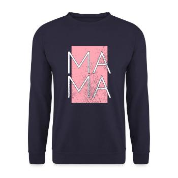 Maman - Sweat-shirt Unisexe - marine - Devant - Alina (178cm) & Michal (187cm)