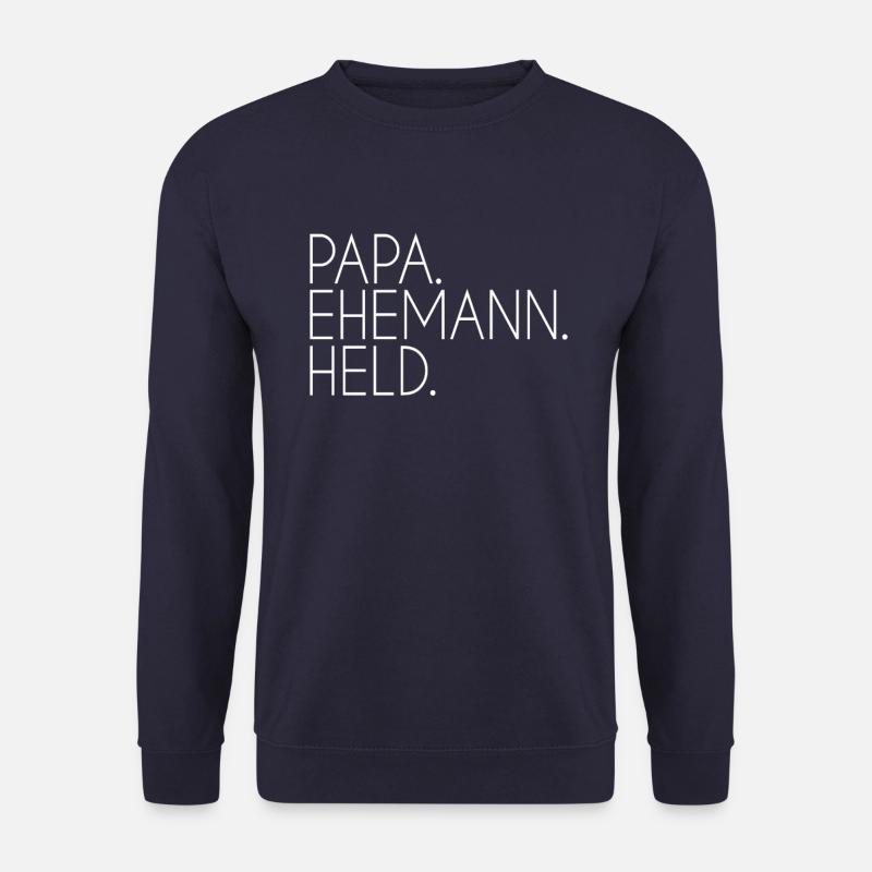 Papa Ehemann Held - Unisex Pullover - Navy