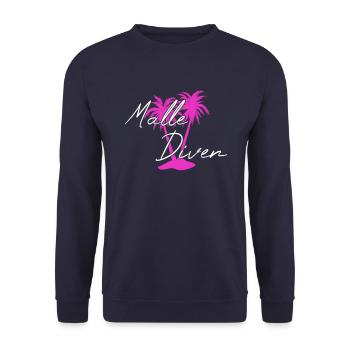 Malle Divas - Unisex Sweatshirt - navy - Front - Alina (178cm) & Michal (187cm)