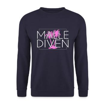 Malle Divas - Unisex Sweatshirt - navy - Front - Alina (178cm) & Michal (187cm)