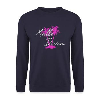 Malle Divas - Unisex Sweatshirt - navy - Front - Alina (178cm) & Michal (187cm)