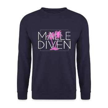 Malle Divas - Unisex Sweatshirt - navy - Front - Alina (178cm) & Michal (187cm)