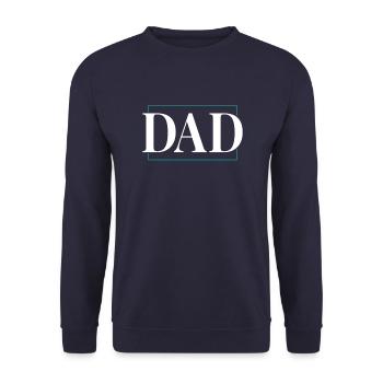 dad - Unisex Pullover - Navy - Vorne - Alina (178cm) & Michal (187cm)