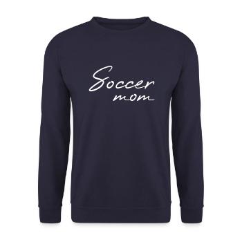Fußball Mama - Unisex Pullover - Navy - Vorne - Alina (178cm) & Michal (187cm)