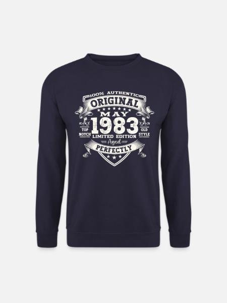 40. Geburtstag Mann Original Mai Jahrgang 1983 - Unisex Pullover - Navy
