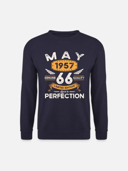 66. Geburtstag Mann Mai Jahrgang 1957 Legendär - Unisex Pullover - Navy