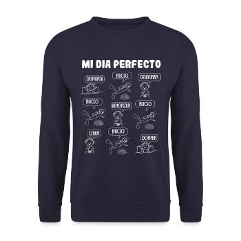 Mi día perfecto Buceo Apnea Snorkel - Unisex Pullover - Navy - Vorne - Alina (178cm) & Michal (187cm)