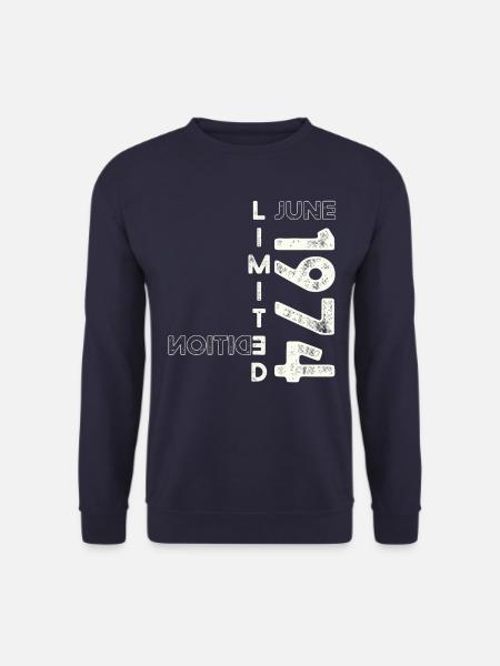 49. Geburtstag Mann Original Juni Jahrgang 1974 - Unisex Pullover - Navy