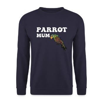 Perroquets Maman - Sweat-shirt Unisexe - marine - Devant - Alina (178cm) & Michal (187cm)