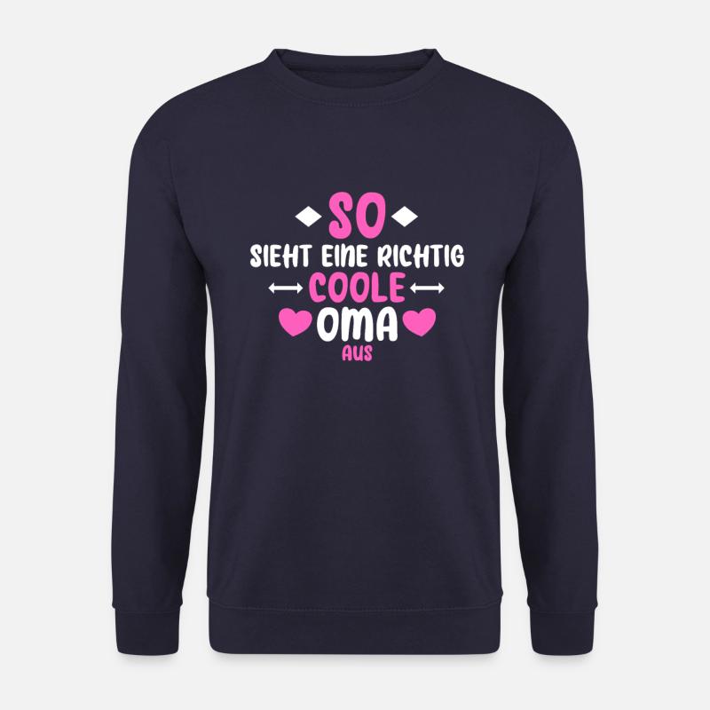 Coole Oma - Unisex Pullover - Navy
