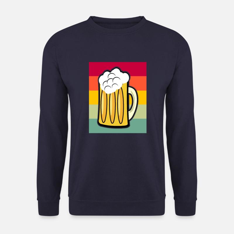 Bier Retro - Unisex Pullover - Navy