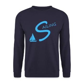 sailing - Unisex Pullover - Navy - Vorne - Alina (178cm) & Michal (187cm)
