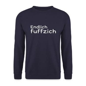 Endlich 50 - Unisex Pullover - Navy - Vorne - Alina (178cm) & Michal (187cm)