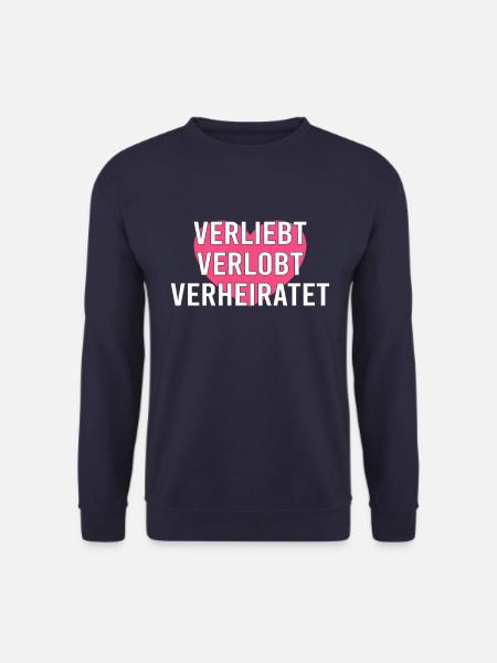 Heiraten Spruch - Unisex Pullover - Navy