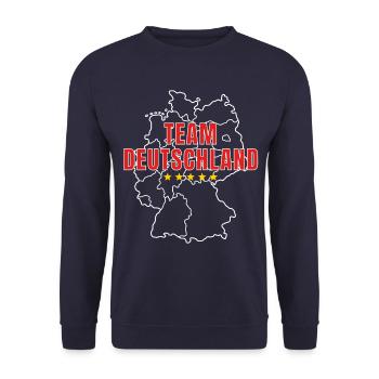 Team Germany Germany 2024 Flag Football - Unisex Sweatshirt - navy - Front - Alina (178cm) & Michal (187cm)