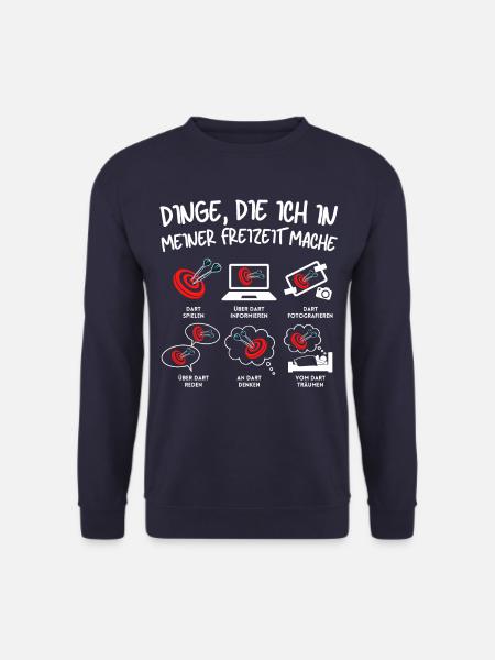 Dart Spruch Dartscheibe Dartboard 180 für - Unisex Pullover - Navy