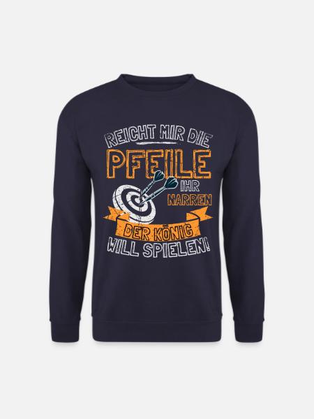 Funny Darts Saying HAND ME THE ARROWS TO HER - Unisex Sweatshirt - navy