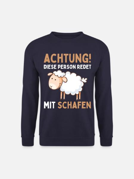 Lustiger Schaf Schafe Schäferei Schafhirte - Unisex Pullover - Navy
