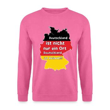 Deutschland ist Heimat - Unisex Pullover - Pink - Vorne