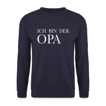 Je suis le grand-père - Sweat-shirt Unisexe - marine - Devant - Alina (178cm) & Michal (187cm)
