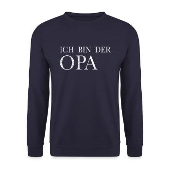 Je suis le grand-père - Sweat-shirt Unisexe - marine - Devant - Alina (178cm) & Michal (187cm)