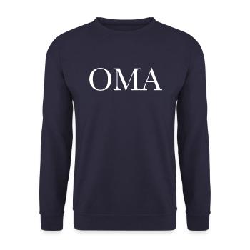 Granny - Unisex Sweatshirt - navy - Front - Alina (178cm) & Michal (187cm)
